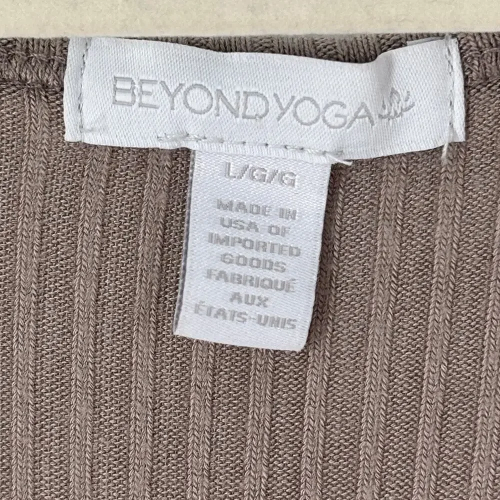 Beyond Yoga Birch Brown Jetsetter Sleeveless V Neck Jumpsuit